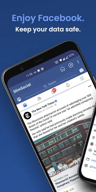 Screenshot 1 of SlimSocial for Facebook