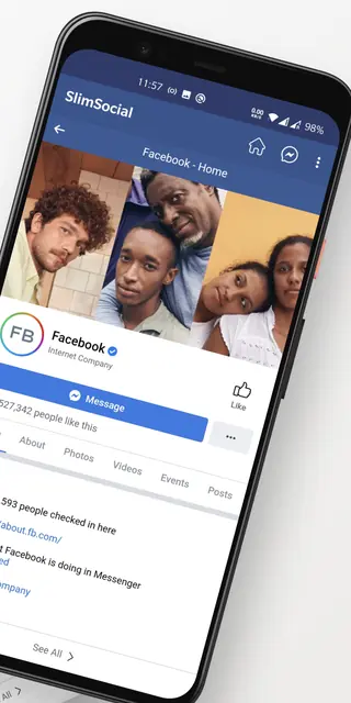 Screenshot 2 of SlimSocial for Facebook
