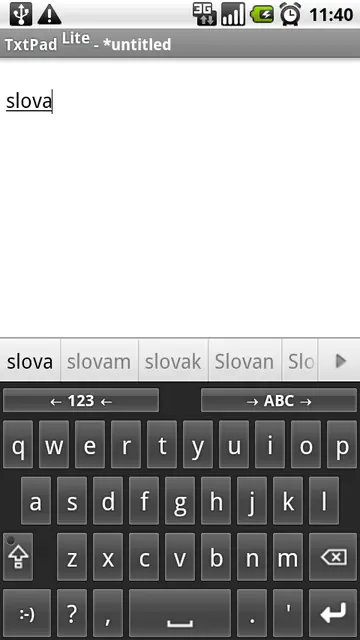 Screenshot 1 von Slovak for AnySoftKeyboard