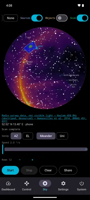 Screenshot 2 von Smart Radio Telescope