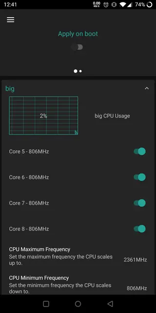 Screenshot 3 of SmartPack-Kernel Manager