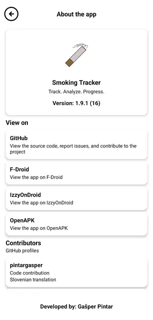 Screenshot 4 of Smoking Tracker