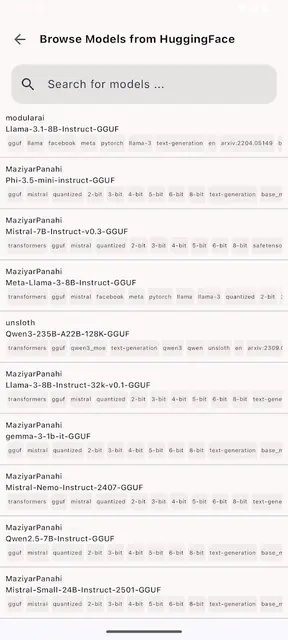 Screenshot 2 of SmolChat