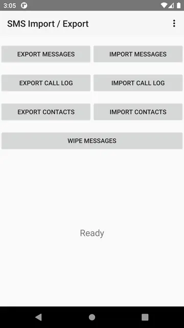 Screenshot 1 of SMS Import / Export