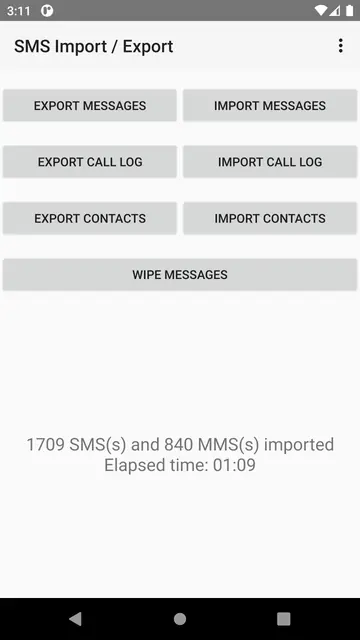 Screenshot 3 of SMS Import / Export