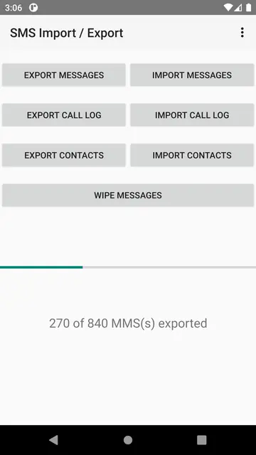 Screenshot 4 of SMS Import / Export