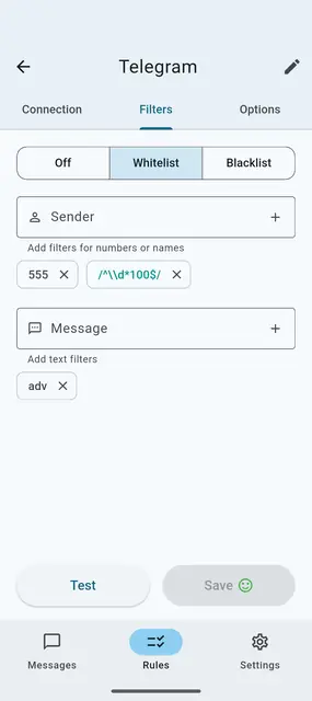 Screenshot 1 of SMS Telebot