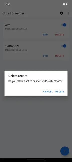 Screenshot 3 of SMS to URL Forwarder