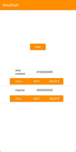 Screenshot 1 von sms2call