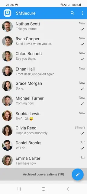 Screenshot 1 of SMSecure