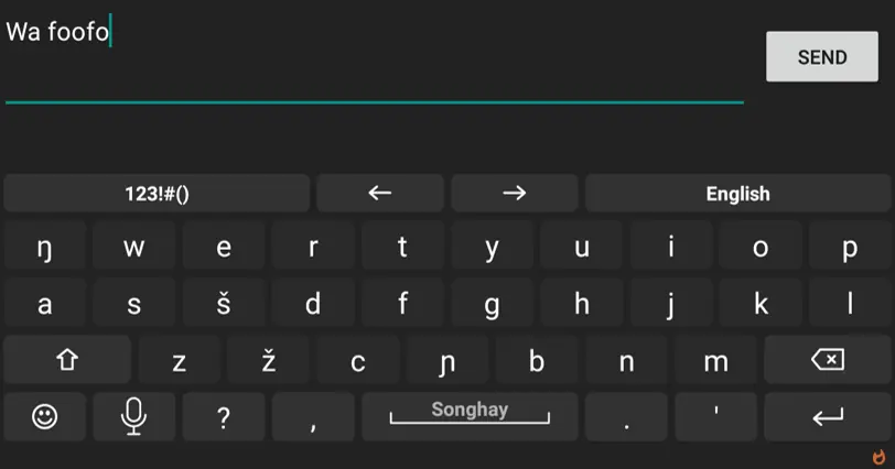 Screenshot 1 of Songhay for AnySoftKeyboard