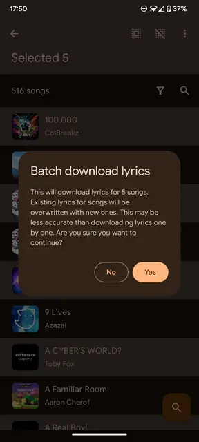 Screenshot 1 von SongSync