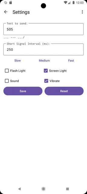 Screenshot 2 of SOS Flashlight: Advanced Morse Code Tool