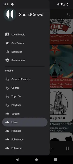 Screenshot 1 of SoundCrowd