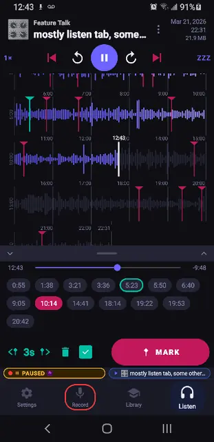 Screenshot 2 von SoundTree Recorder