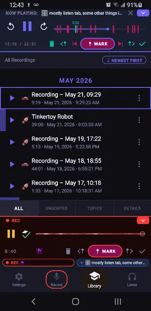 Screenshot 3 von SoundTree Recorder