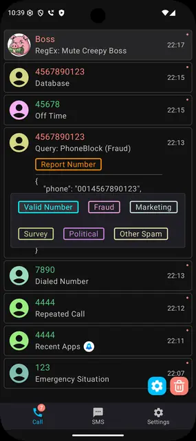 Screenshot 1 von SpamBlocker (Call & SMS)