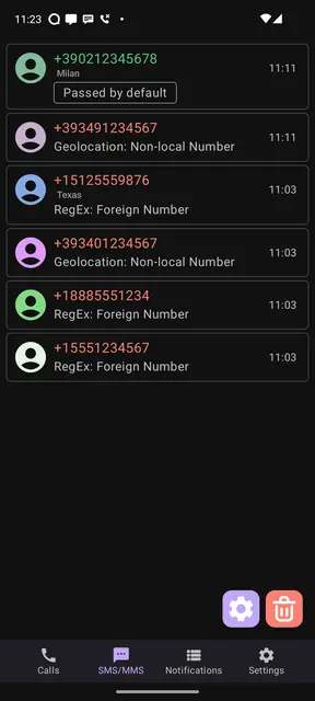 Screenshot 1 von SpamBlocker Extended (Call/SMS/Notification)