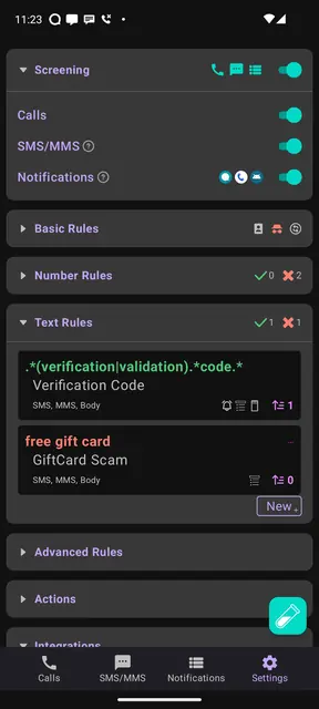Screenshot 2 von SpamBlocker Extended (Call/SMS/Notification)