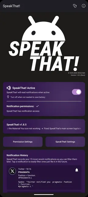 Screenshot 1 of SpeakThat!