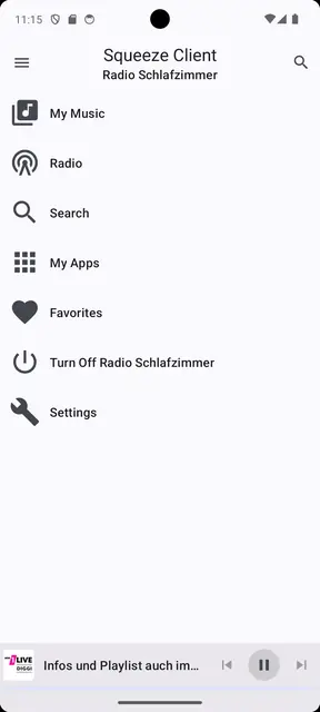 Screenshot 1 von Squeeze Client
