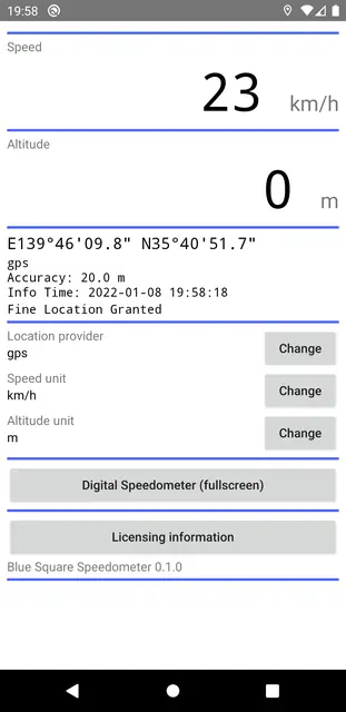 Screenshot 1 of Stateful Speedometer