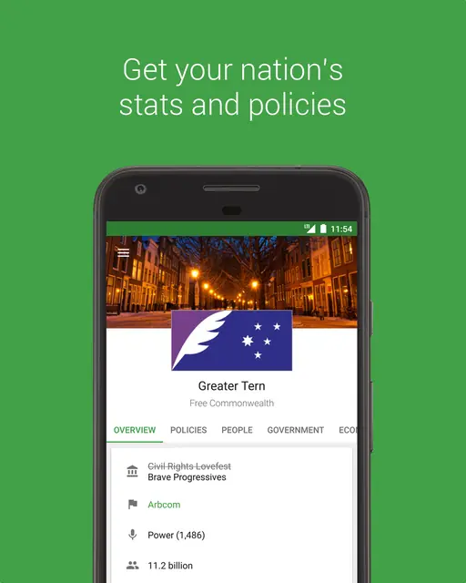 Screenshot 1 of Stately for NationStates