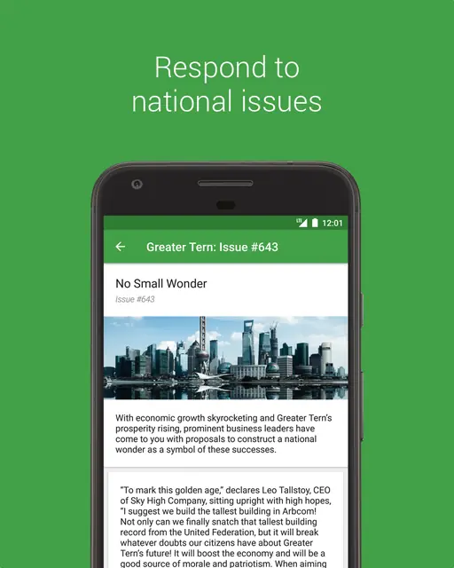 Screenshot 2 of Stately for NationStates