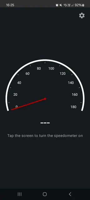 Screenshot 1 of Status Bar Speedometer