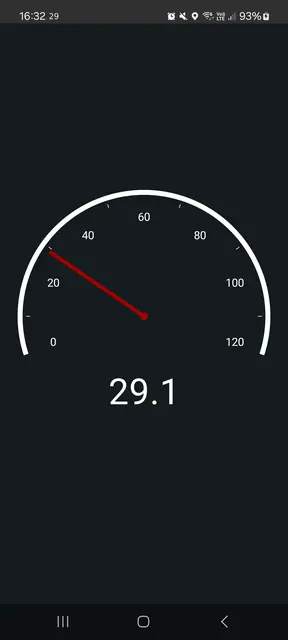 Screenshot 2 of Status Bar Speedometer