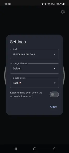 Screenshot 4 of Status Bar Speedometer