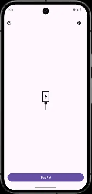 Screenshot 1 von Stay Put - Unplug Alert
