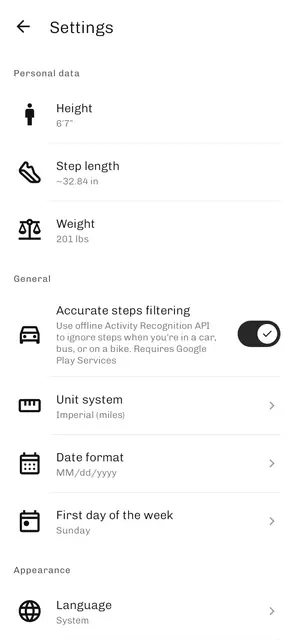 Screenshot 4 von Stepsy: Step Counter