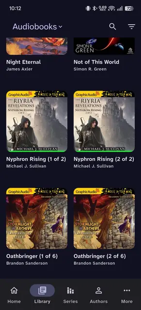 Screenshot 1 von Storii - audiobookshelf client