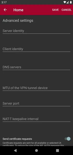 Screenshot 4 von strongSwan VPN Client