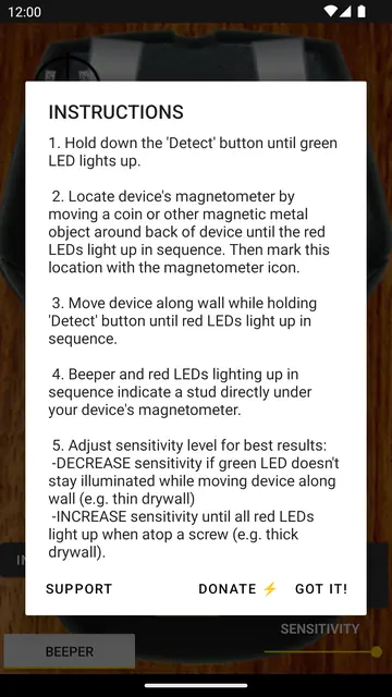 Screenshot 4 von StudFinder - Stud Finder for Android