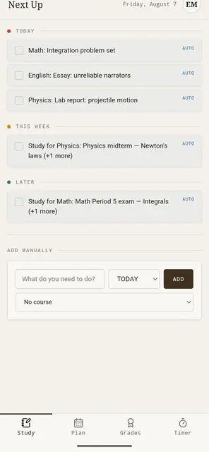 Screenshot 1 of StudyDesk