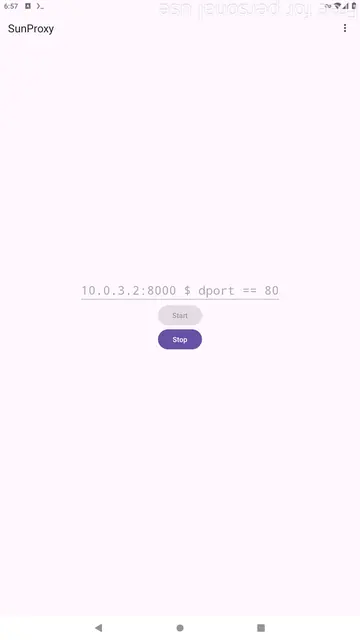 Screenshot 1 of SunProxy