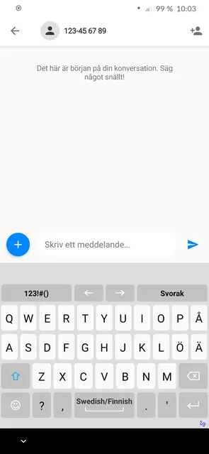 Screenshot 1 von Swedish for AnySoftKeyboard