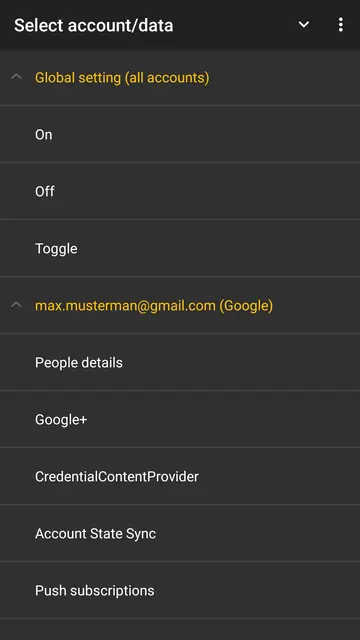 Screenshot 1 of Sync Settings