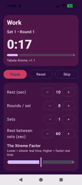 Screenshot 1 of Tabata Xtreme