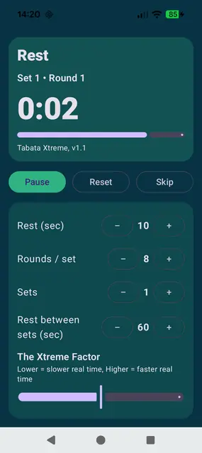 Screenshot 2 of Tabata Xtreme