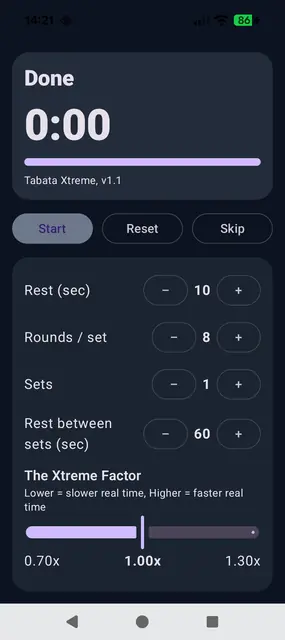 Screenshot 3 of Tabata Xtreme