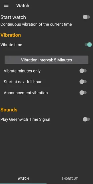 Screenshot 1 of Tactile Clock