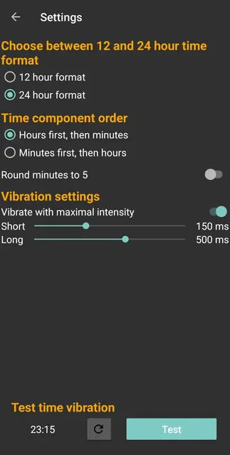 Screenshot 3 of Tactile Clock