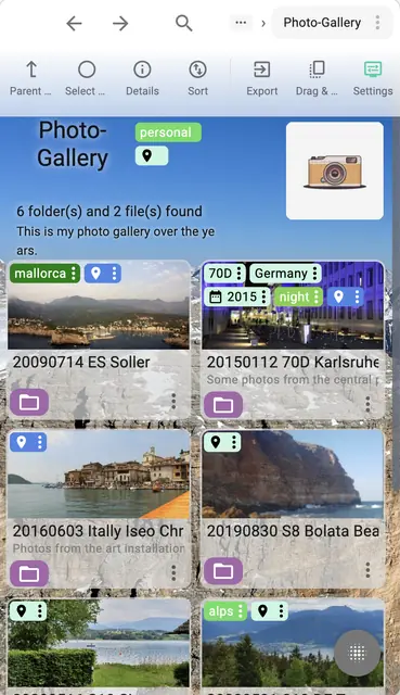 Screenshot 1 von TagSpaces