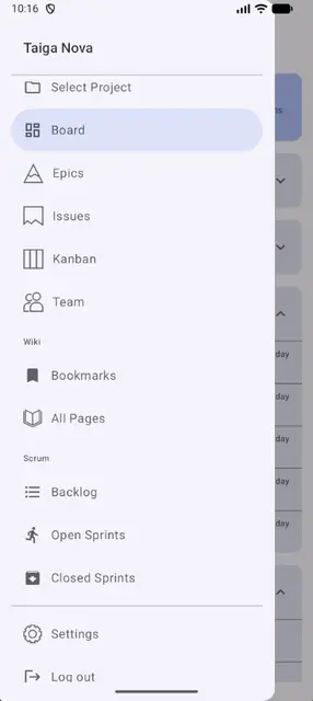 Screenshot 2 von Taiga Mobile
