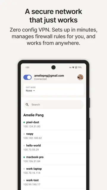 Screenshot 1 of Tailscale