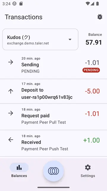 Screenshot 3 of Taler Point-of-Sale Terminal