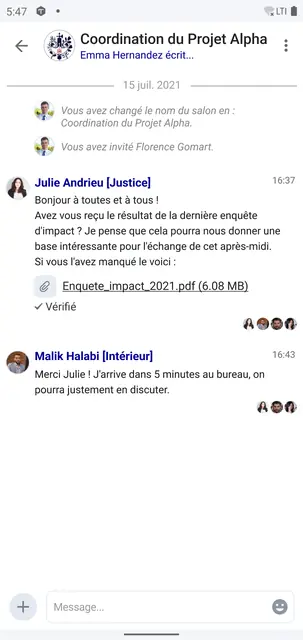 Screenshot 3 von Tchap Classique